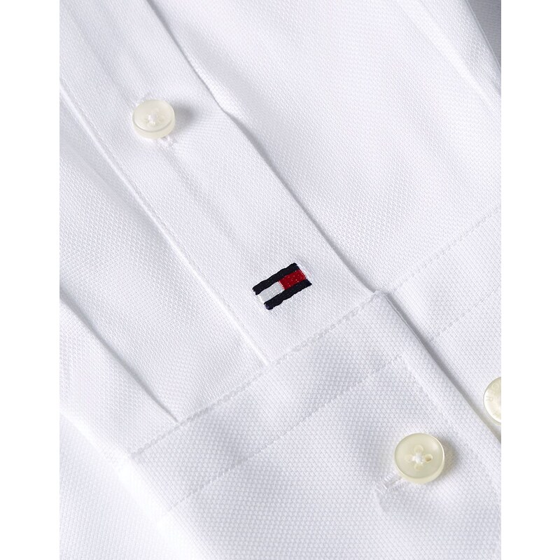 TOMMY HILFIGER FLEX COLLAR SOLID DOBBY SHIRT