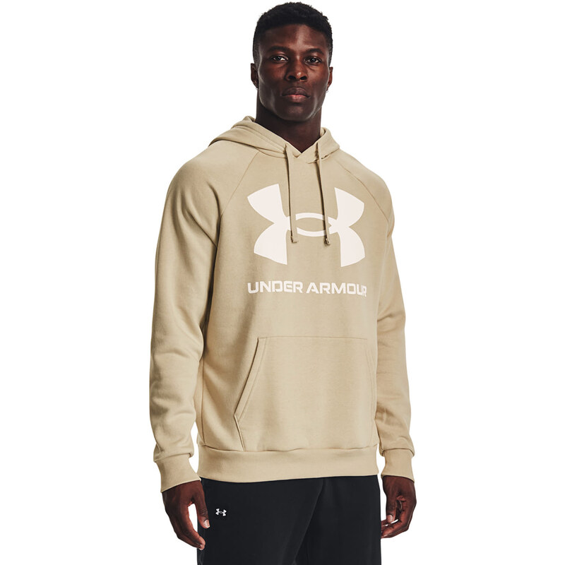 Pánská mikina Under Armour Rival Fleece Big Logo Hd Brown