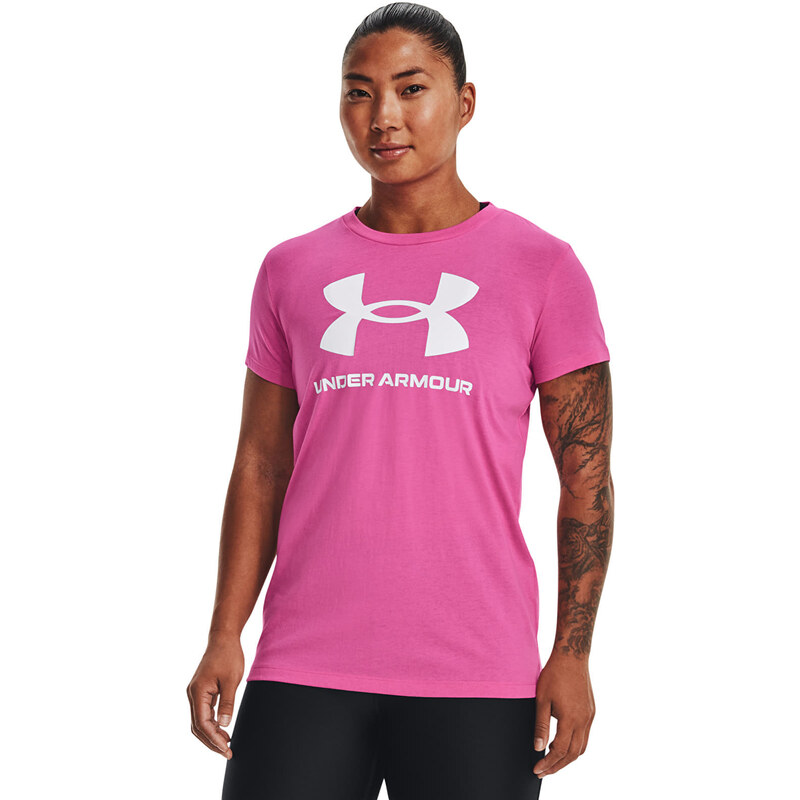 Tričko Under Armour Sportstyle Logo Ss Pink S 115738711