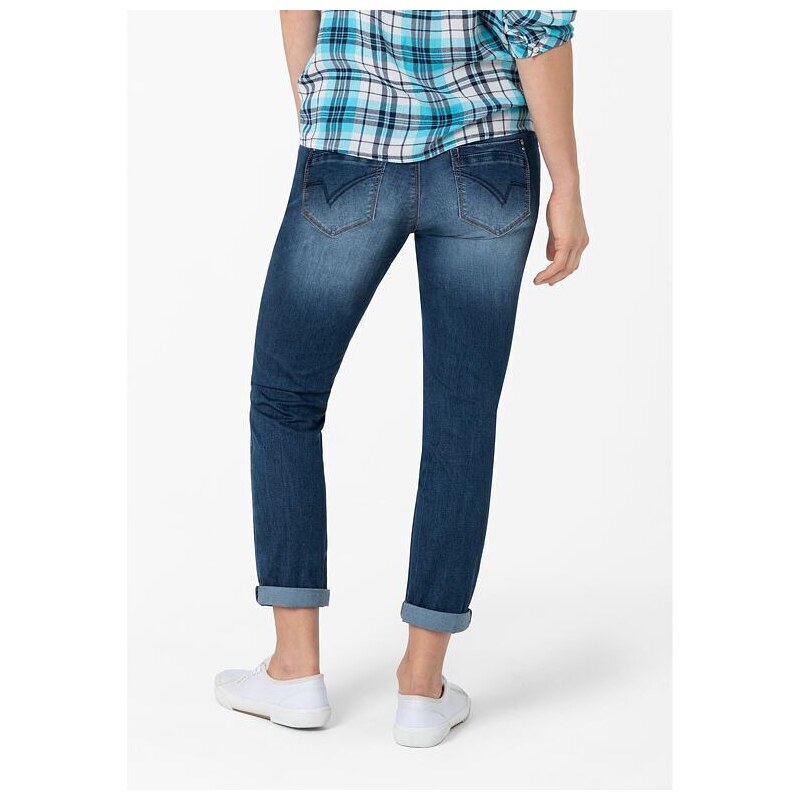 Dámské jeans TIMEZONE 17-10080-00-3014 3838 Slim NaliTZ 7/8 3838