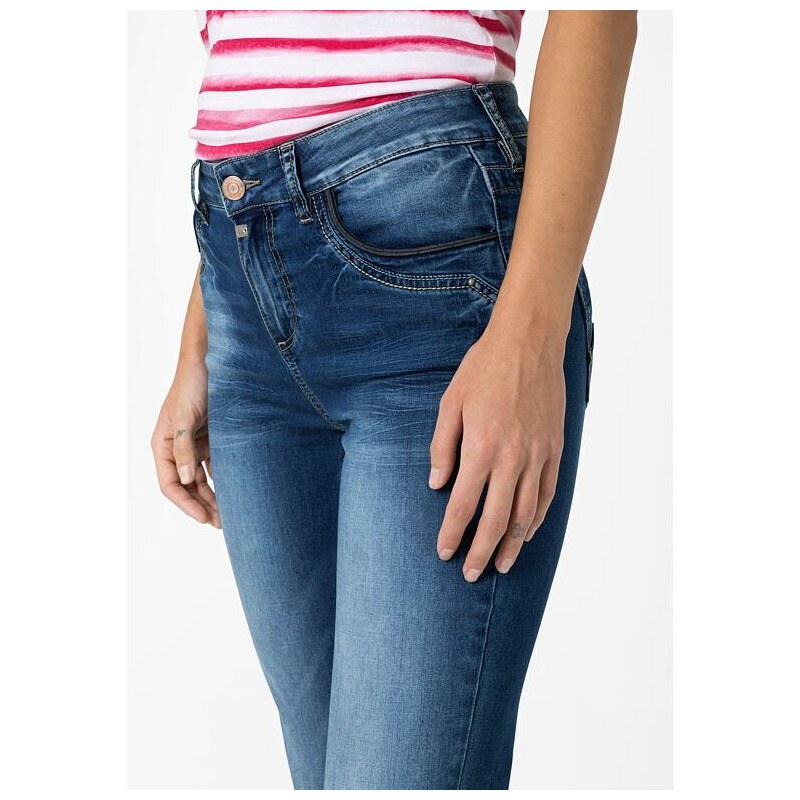 Dámské jeans TIMEZONE 17-10046-03-3014 3838 Slim TahilaTZ Womenshape 3838