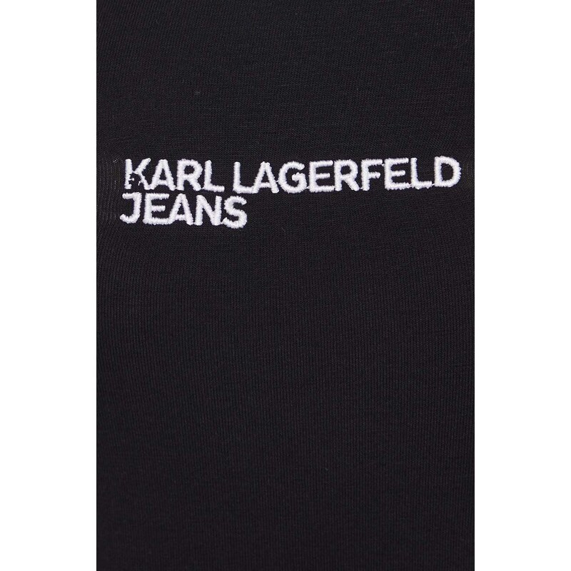 Šaty Karl Lagerfeld Jeans černá barva, mini