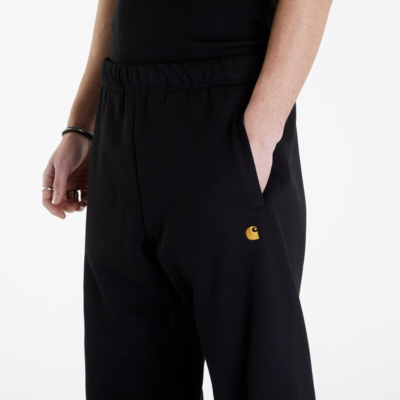 Pánské tepláky Carhartt WIP Chase Sweat Pant Black/ Gold