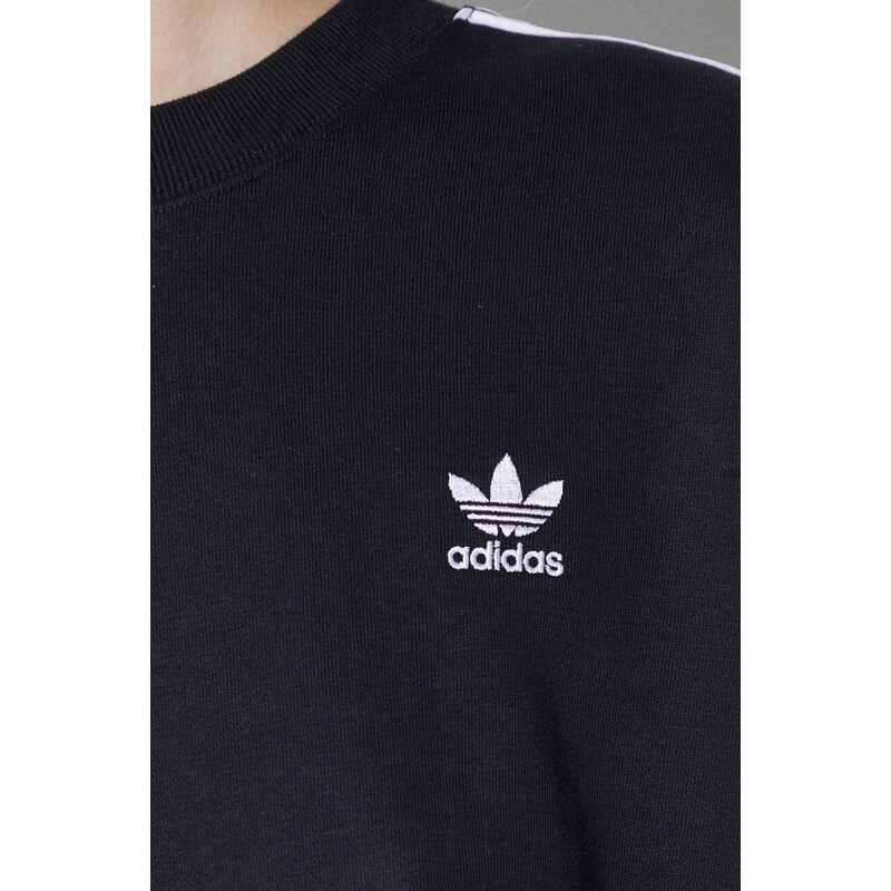 Mikina adidas Originals dámská, černá barva, s aplikací, IU2423