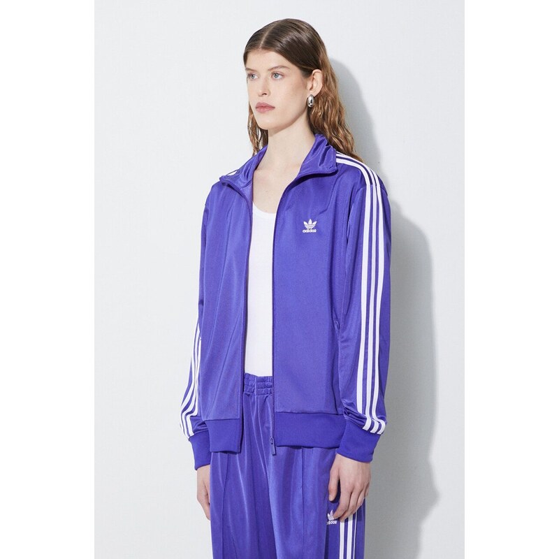 Mikina adidas Originals dámská, fialová barva, hladká, IP0605