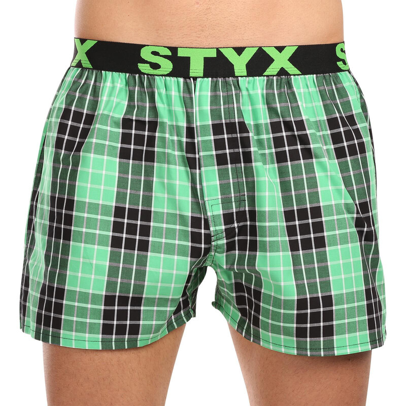 3PACK pánské trenky Styx sportovní guma vícebarevné (3B102830)