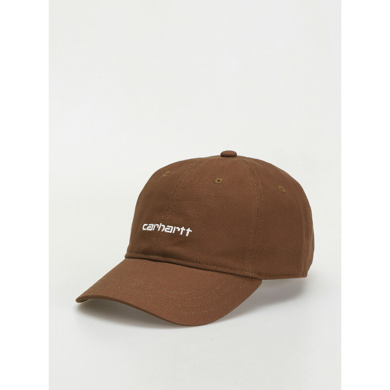 Carhartt WIP Canvas Script (lumber/white)hnědá