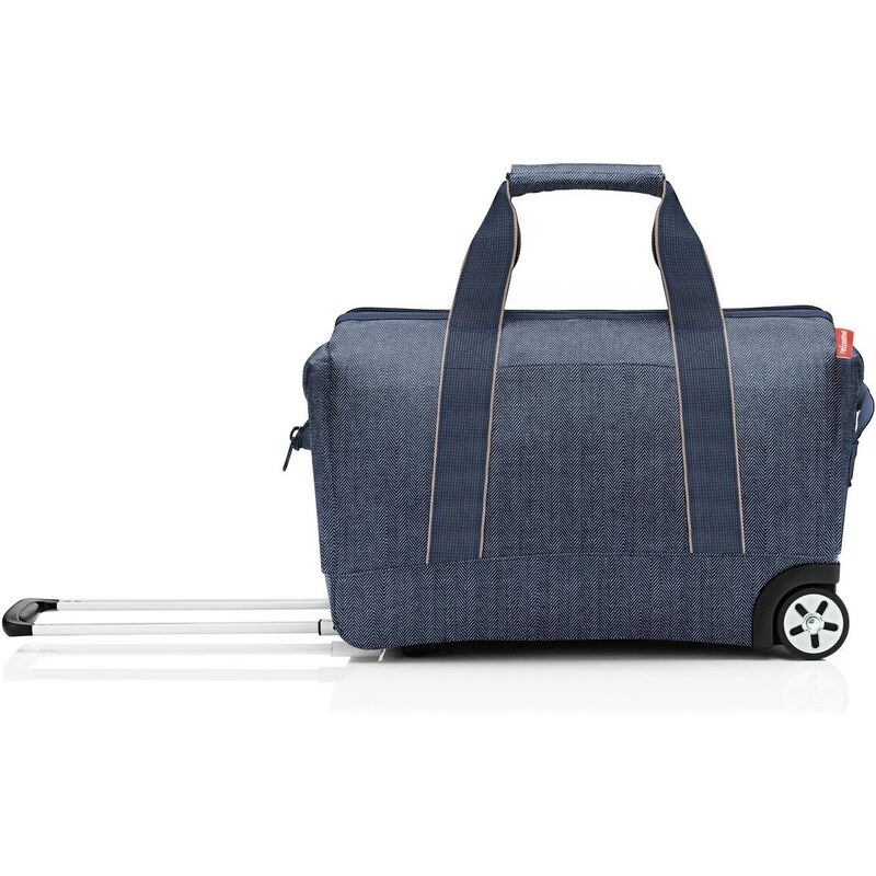 Cestovní taška na kolečkách Reisenthel Allrounder Trolley Herringbone dark blue