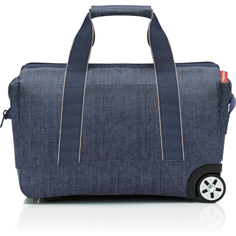 Cestovní taška na kolečkách Reisenthel Allrounder Trolley Herringbone dark blue