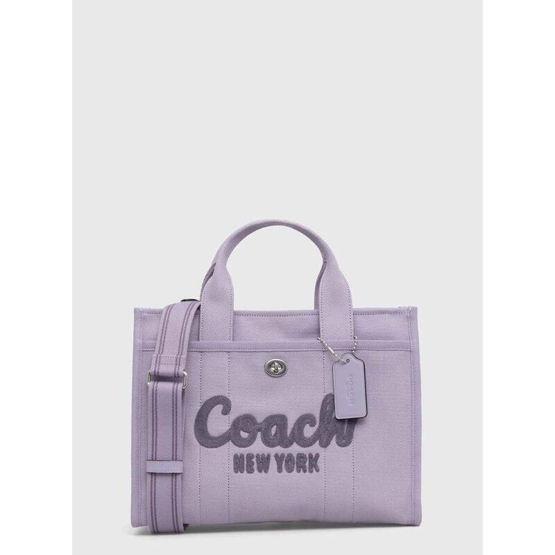 Kabelka Coach fialová barva