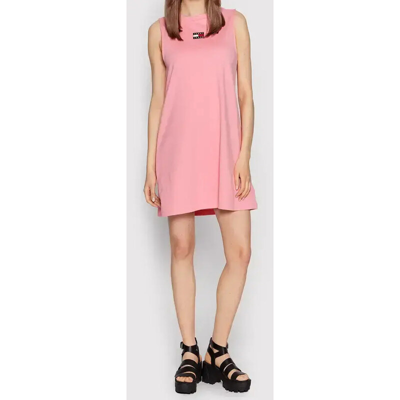 Růžové šaty Tommy Hilfiger, velikost M