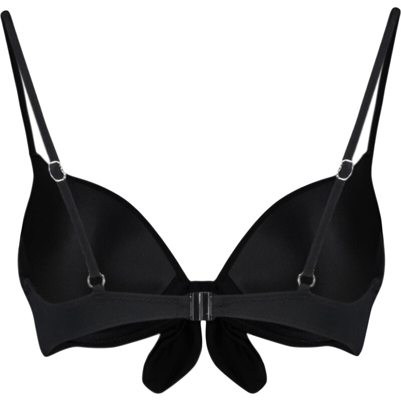 Trendyol Black Balconette Tie Bikini Top