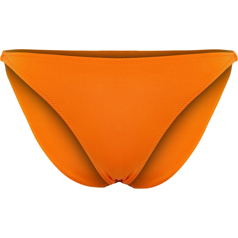 Trendyol Orange Gathered Brazilian Bikini Bottom