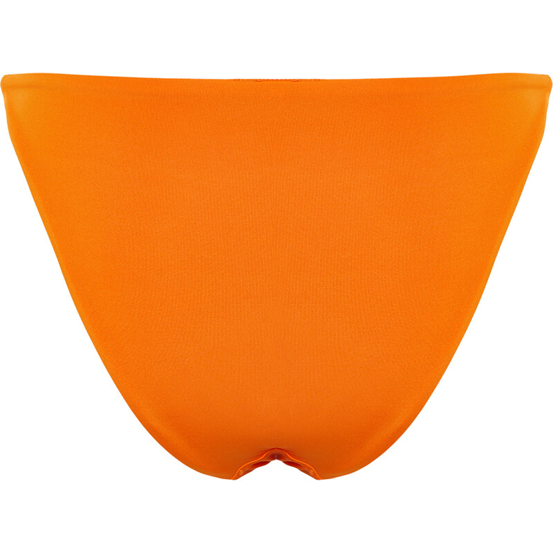 Trendyol Orange Gathered Brazilian Bikini Bottom