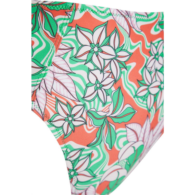 Trendyol Floral Print High Waist Hipster Bikini Bottom