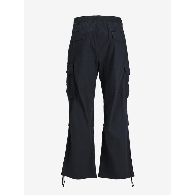 Černé pánské cargo kalhoty Jack & Jones Parachute - Pánské