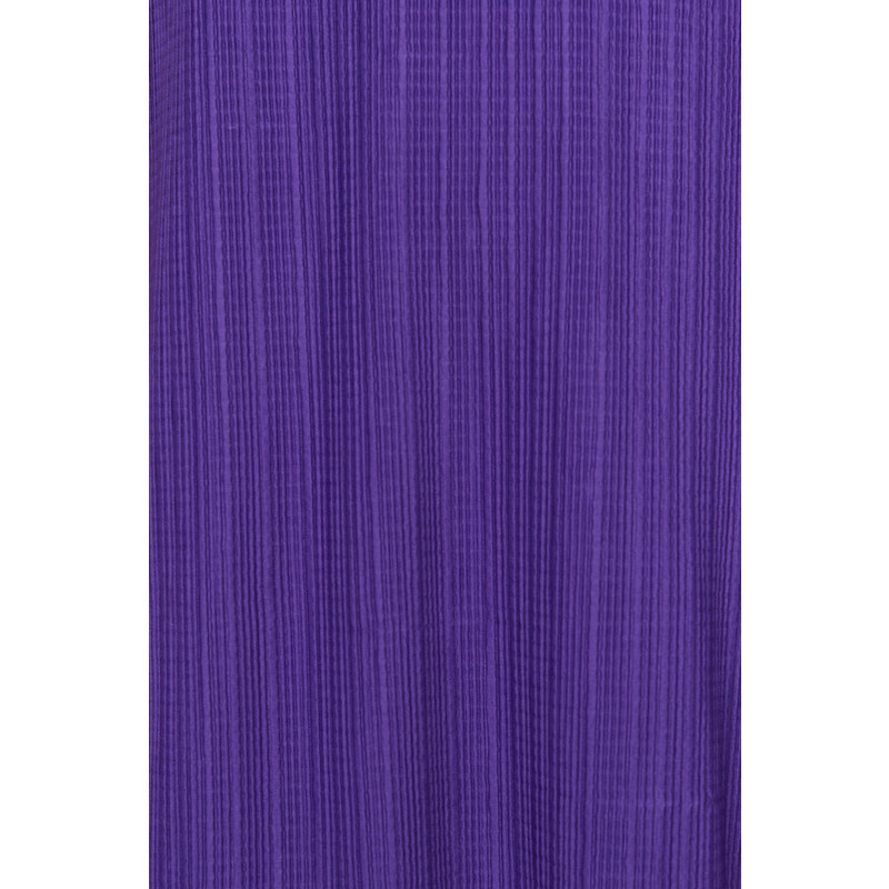 Trendyol Purple Shift/Plain Zero Sleeve Midi Pleated Knitted Dress