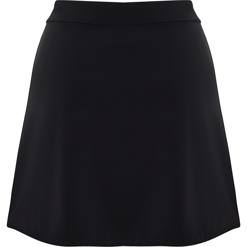 Trendyol Black Skirted Regular Bikini Bottom