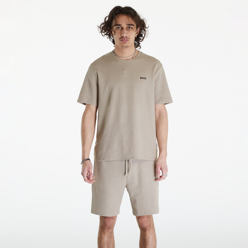 Pánské tričko Hugo Boss Waffle T-Shirt Brown