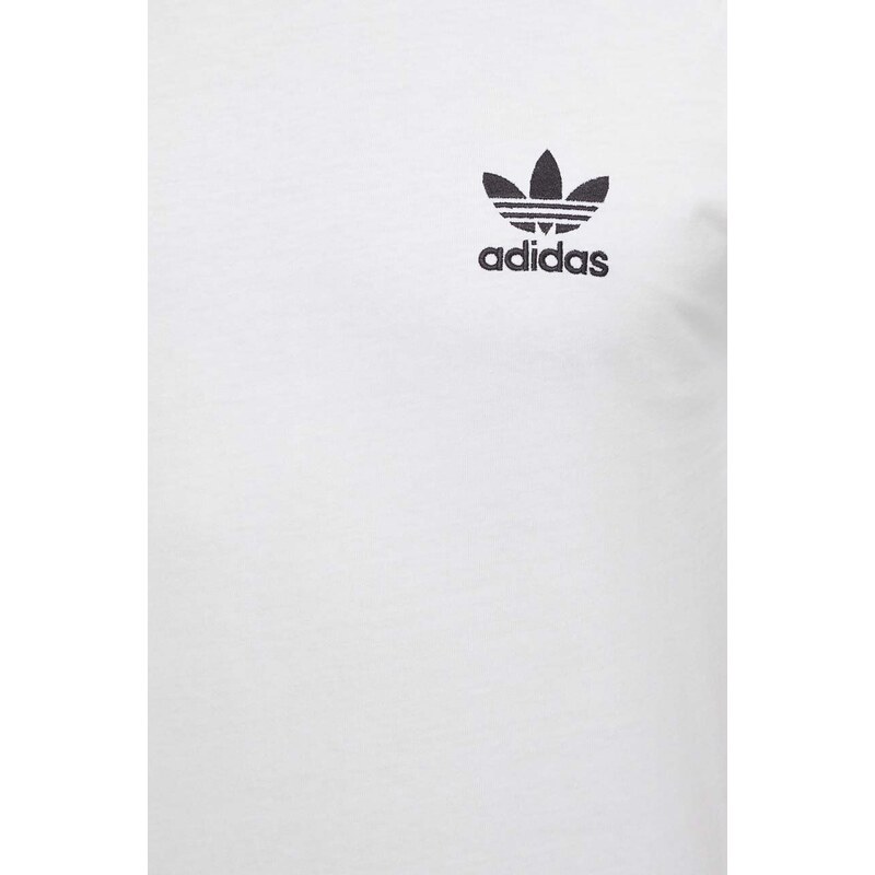 Bavlněné tričko adidas Originals 3-Stripes bílá barva, IA4846