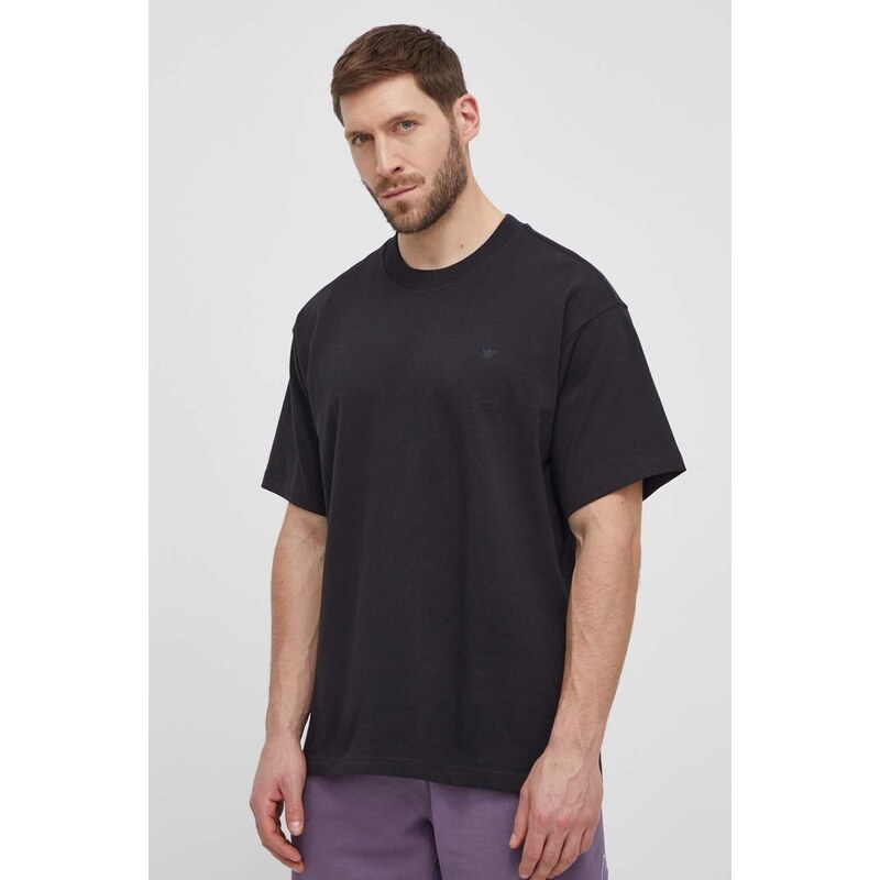 Bavlněné tričko adidas Originals Adicolor Contempo Tee černá barva, HK2890