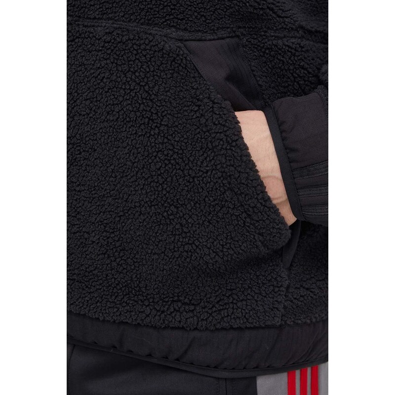 Fleecová mikina adidas Originals černá barva, IR7734