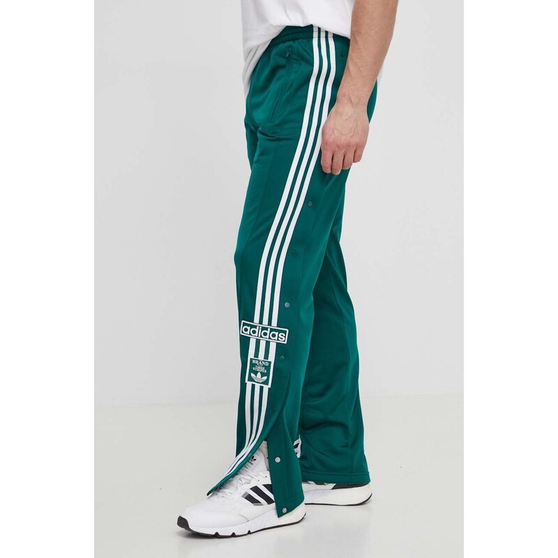 Tepláky adidas Originals zelená barva, vzorované, IM8213