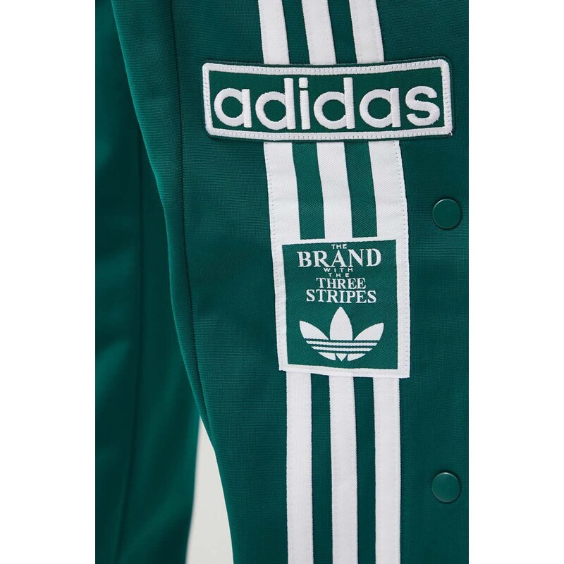 Tepláky adidas Originals zelená barva, vzorované, IM8213