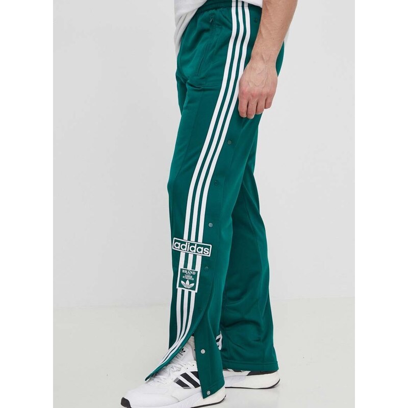 Tepláky adidas Originals zelená barva, vzorované, IM8213