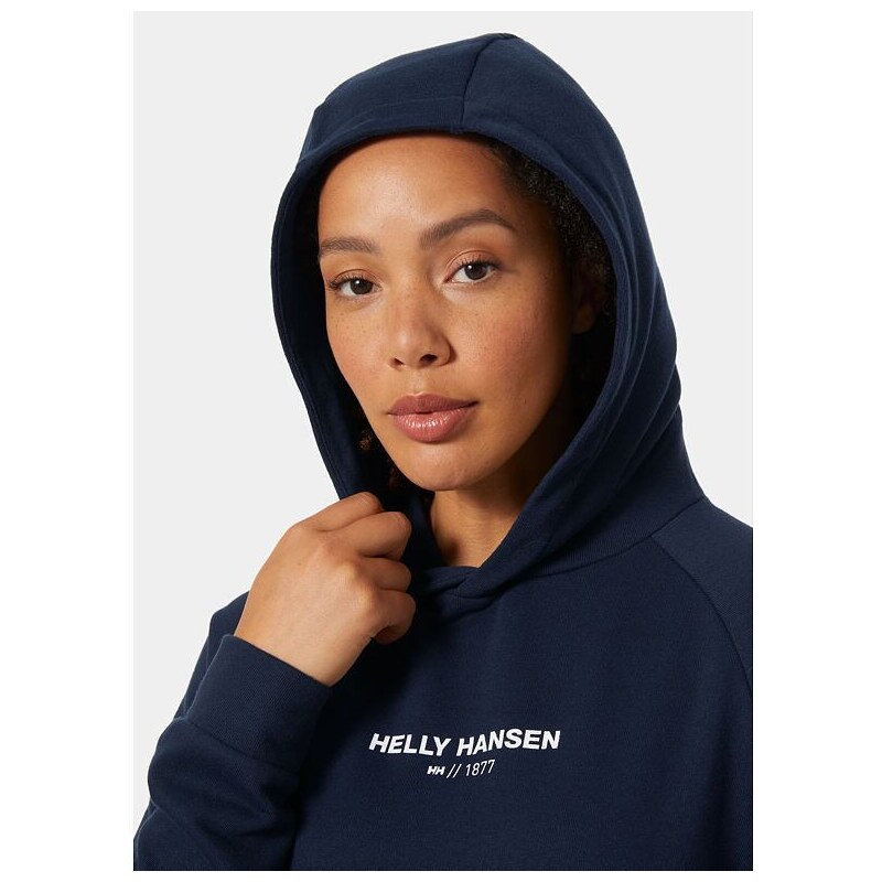 Dámské šaty HELLY HANSEN 54079 597 W CORE HOODIE DRESS 597 NAVY