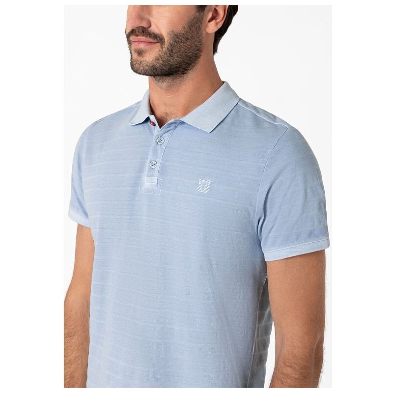 Pánská polokošile TIMEZONE 22-10274-00-6570 3769 Tonal Striped Poloshirt 3769