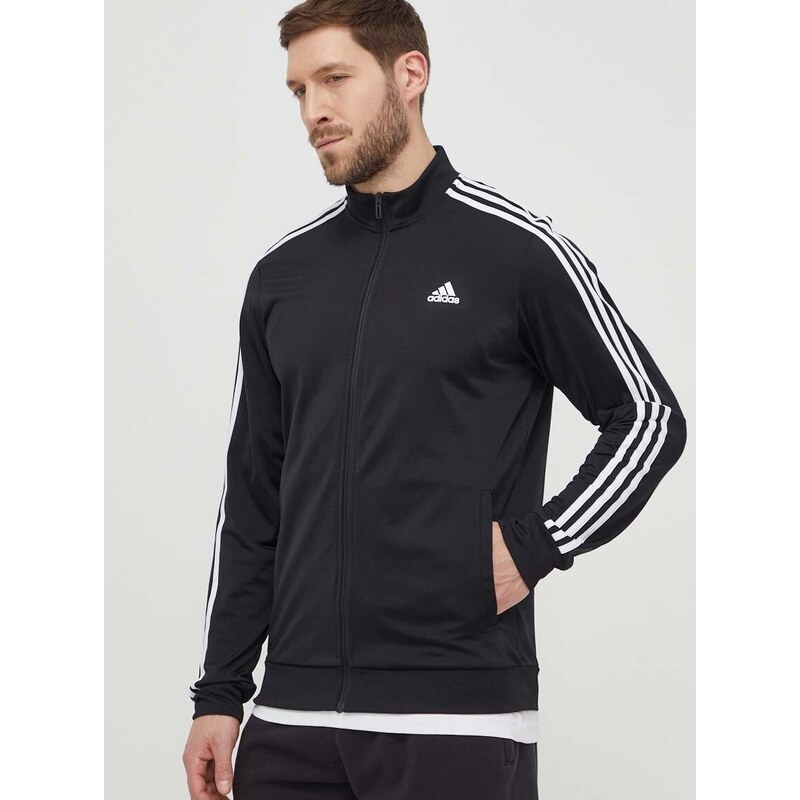 Mikina adidas pánská, černá barva, s aplikací, H46099