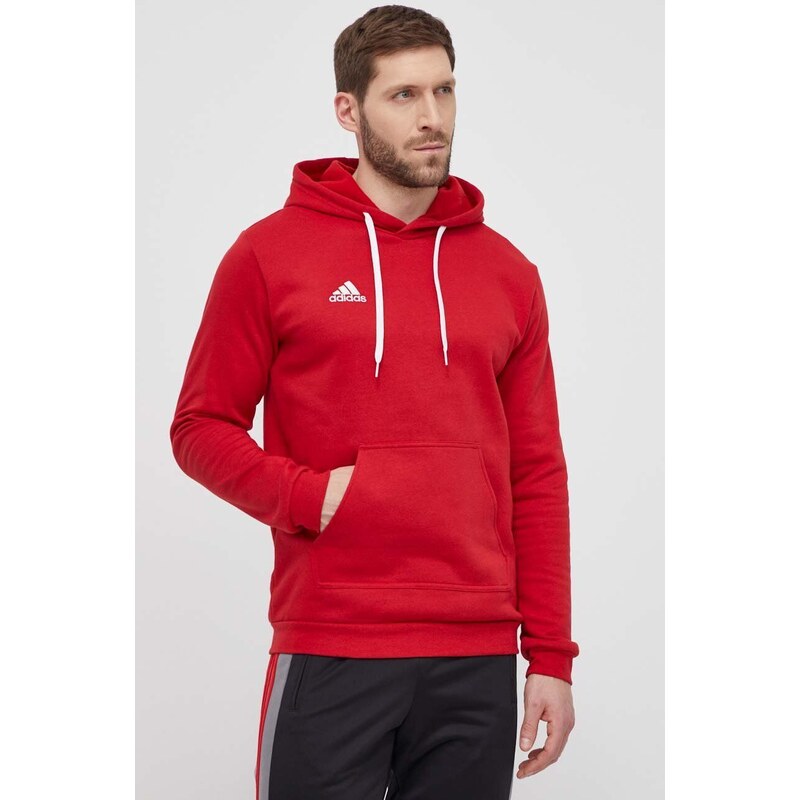 Mikina adidas Performance H57514 pánská, červená barva, hladká, H57514