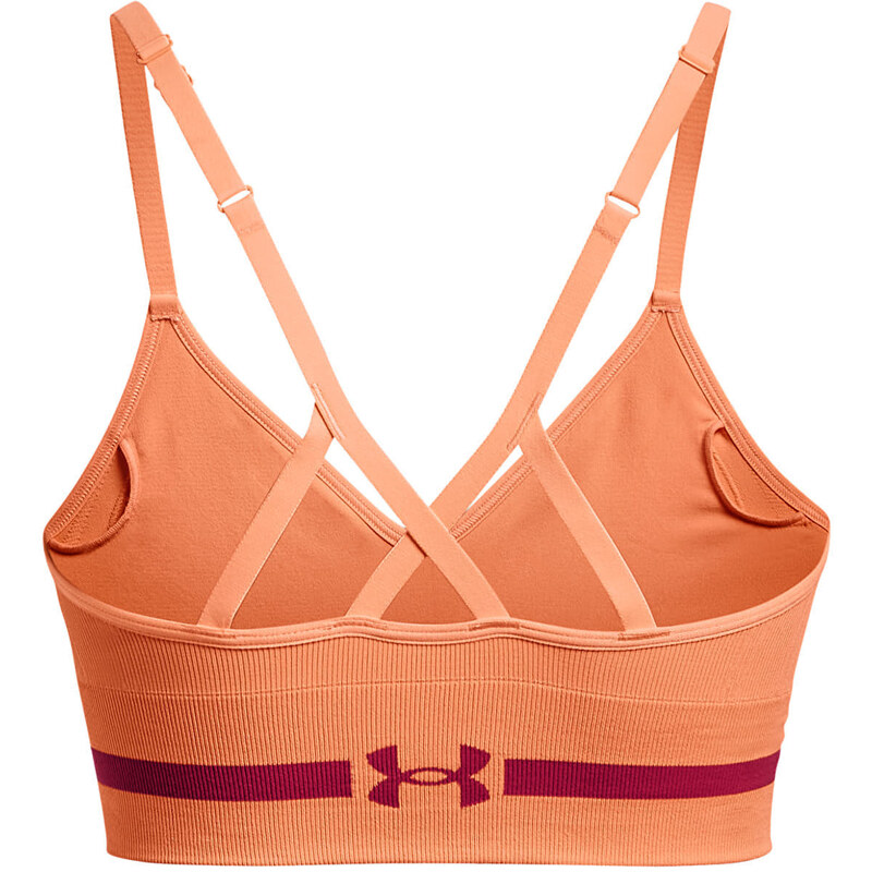 Podprsenka Under Armour Seamless Low Long Bra Orange