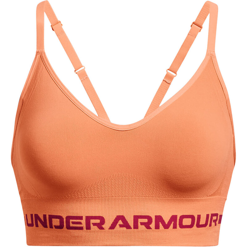 Podprsenka Under Armour Seamless Low Long Bra Orange