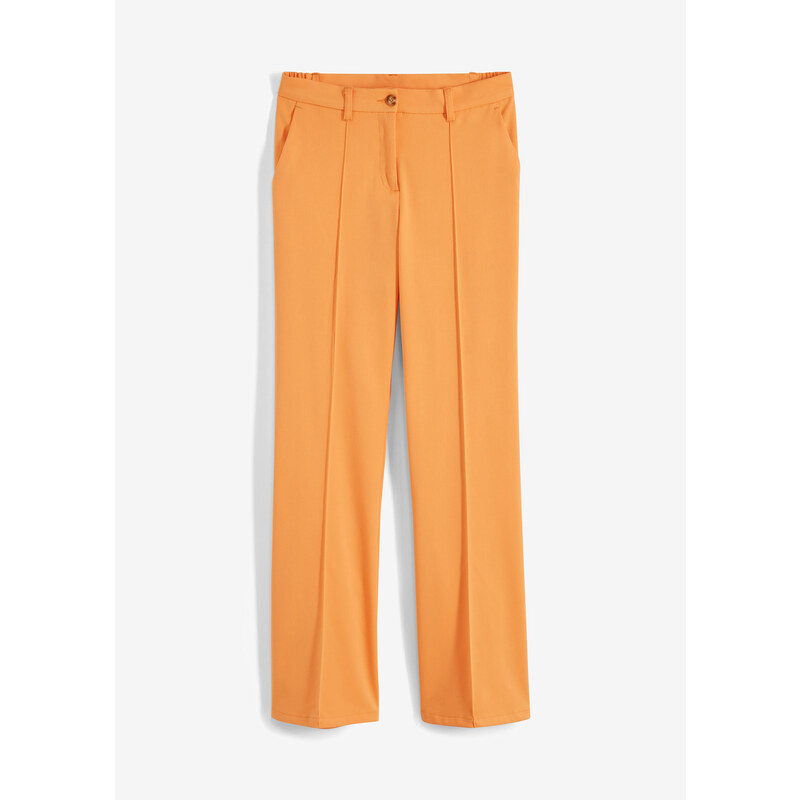 bonprix Flared kalhoty Oranžová