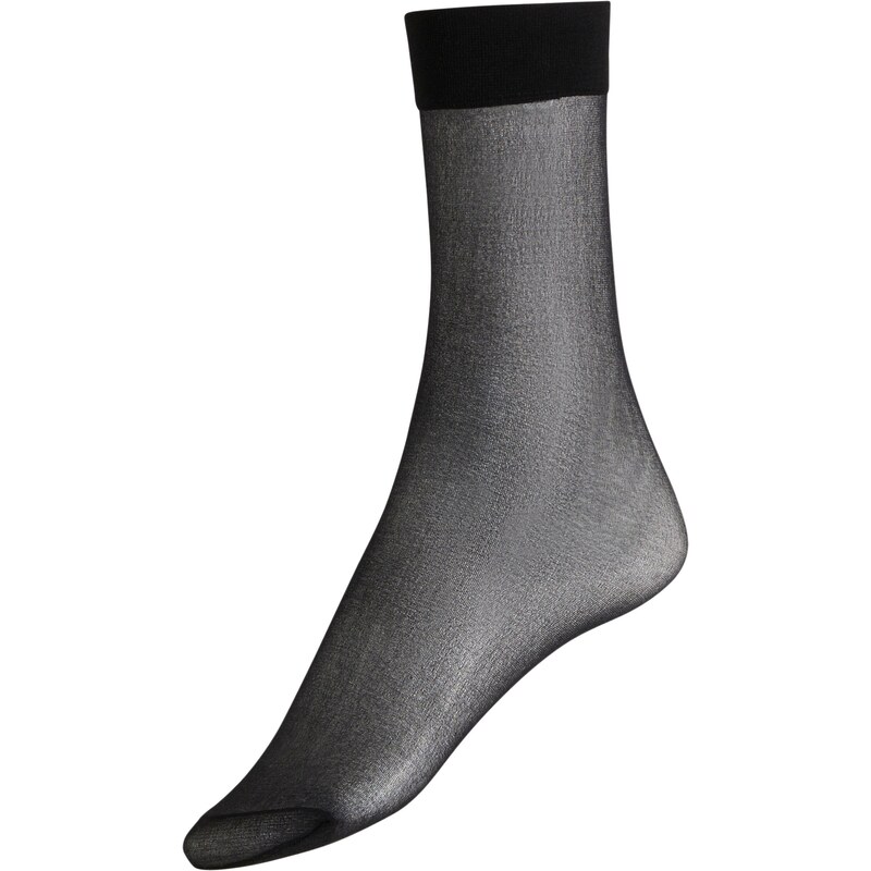 bonprix Jemné punčochové ponožky 20 DEN (10 párů) Černá