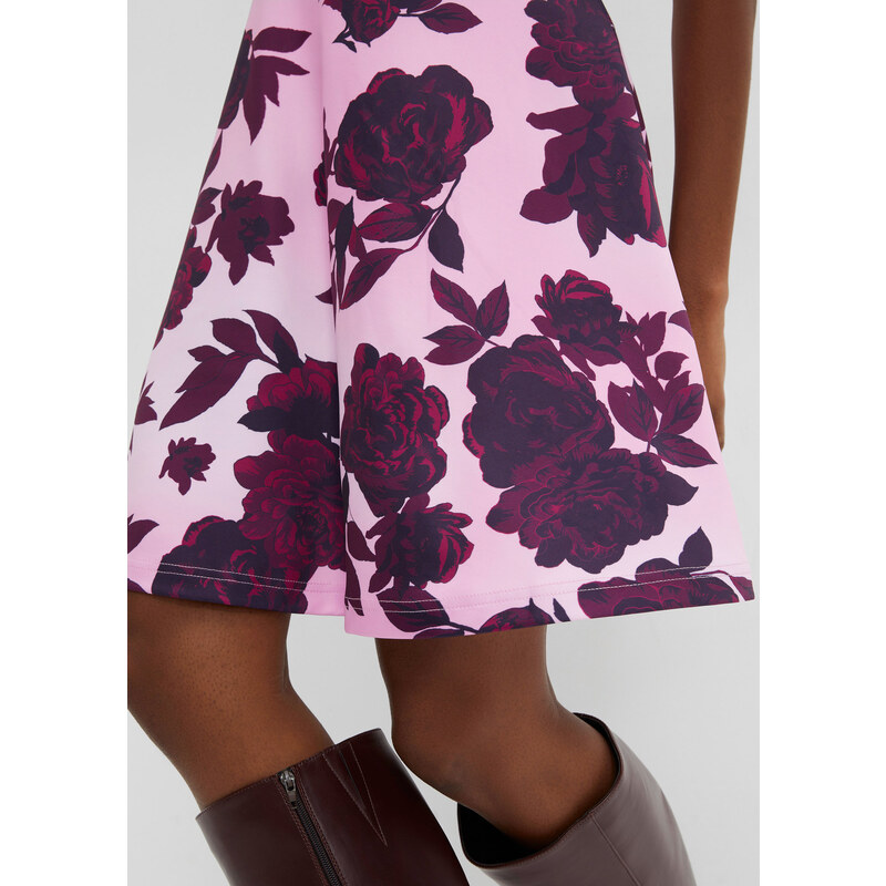 bonprix Šaty s květovým vzorem Růžová