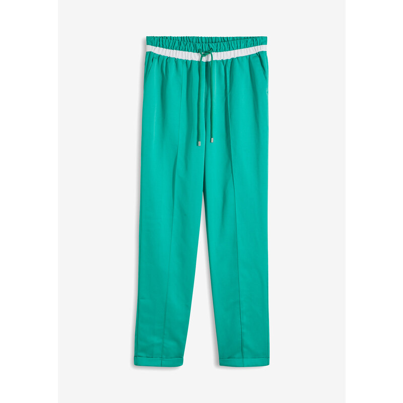 bonprix Sportovní kalhoty Zelená