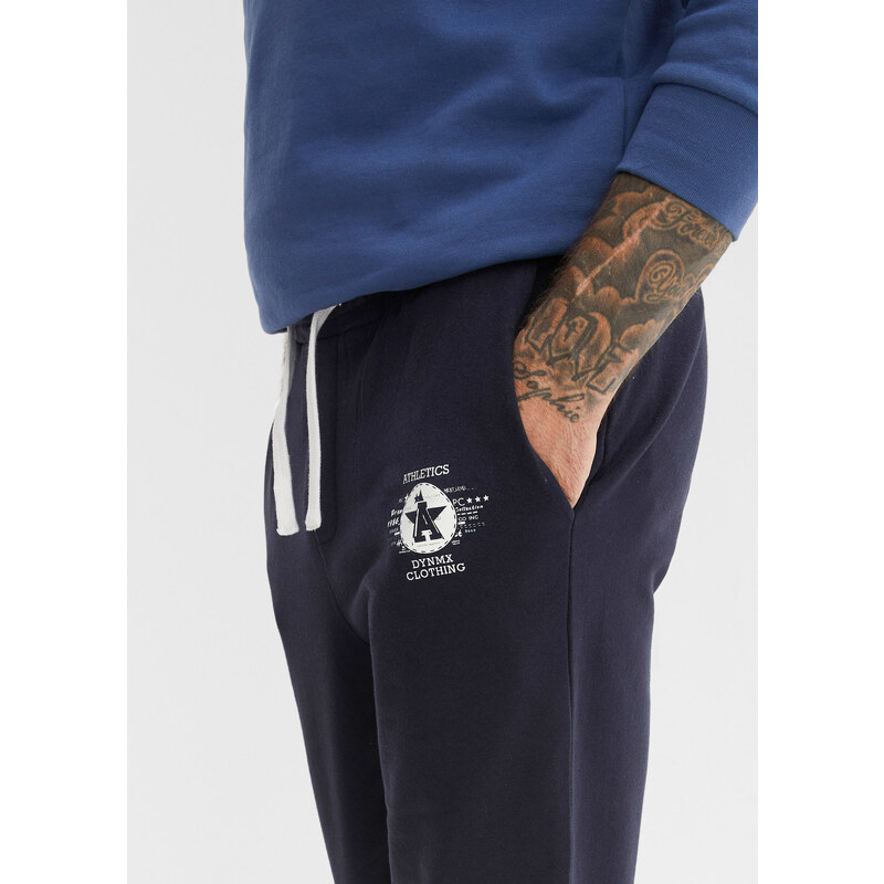 bonprix Sportovní kalhoty s recyklovaným polyesterem Modrá