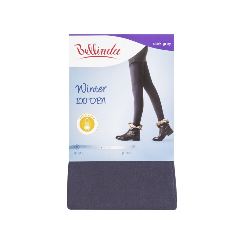 Bellinda WINTER 100 DEN - Women's winter stockings - gray