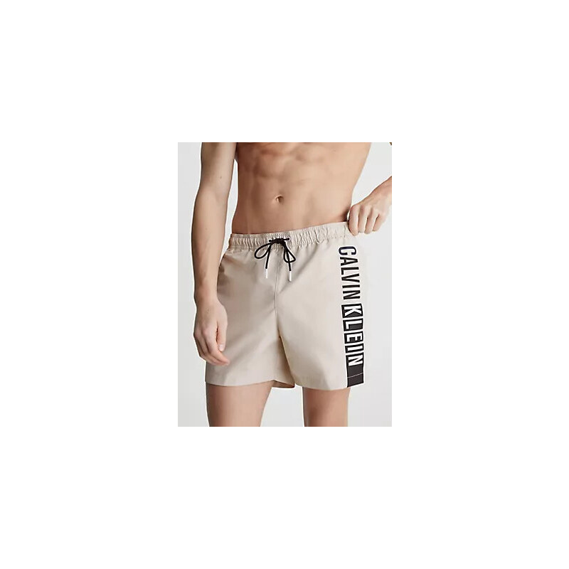 Pánské plavky Tkaný spodní díl MEDIUM DRAWSTRING-GRAPHIC KM0KM00991ACE - Calvin Klein