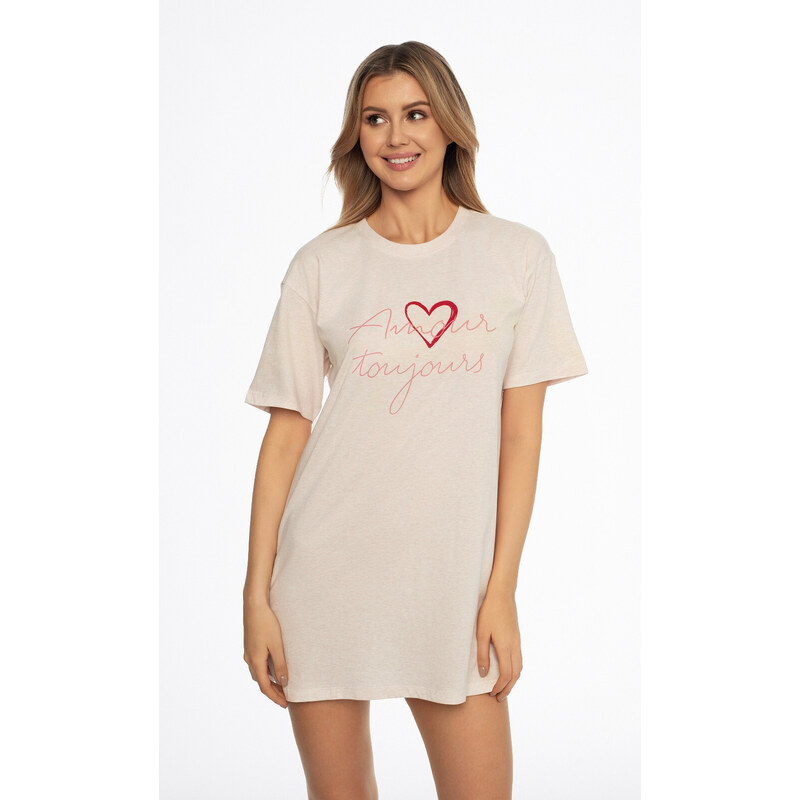 Dámská noční košile Henderson Ladies 41300 Amour kr/r S-2XL