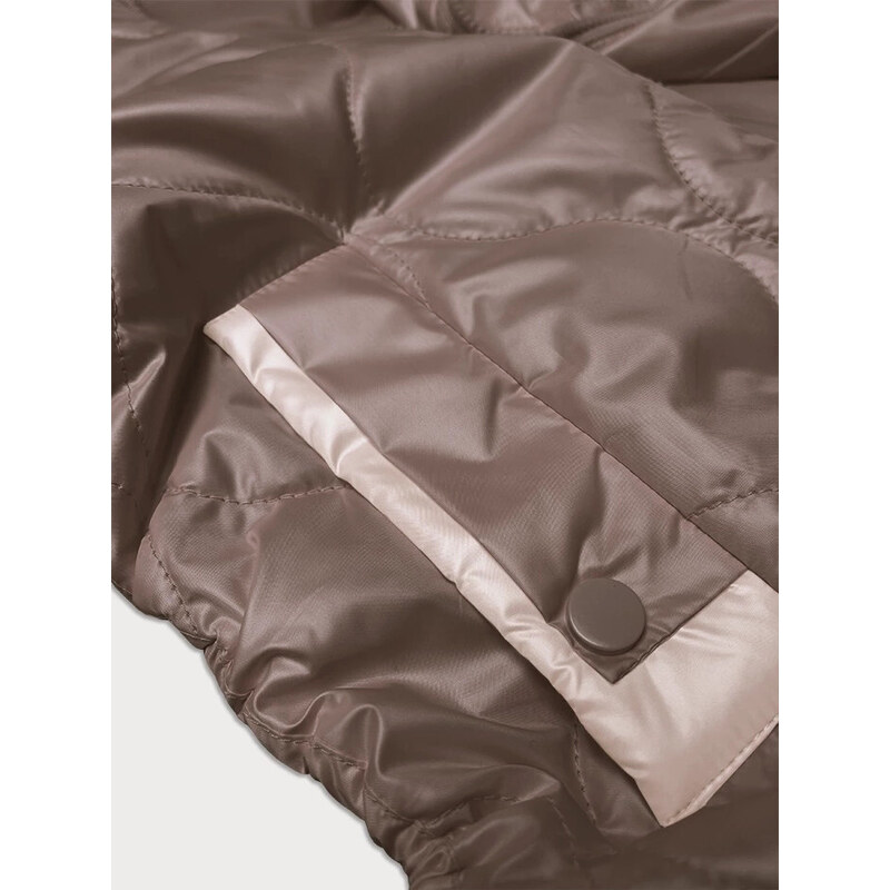 Tmavě béžová dámská bunda se stahujícími šňůrkami na bocích S'West (B8235-101)