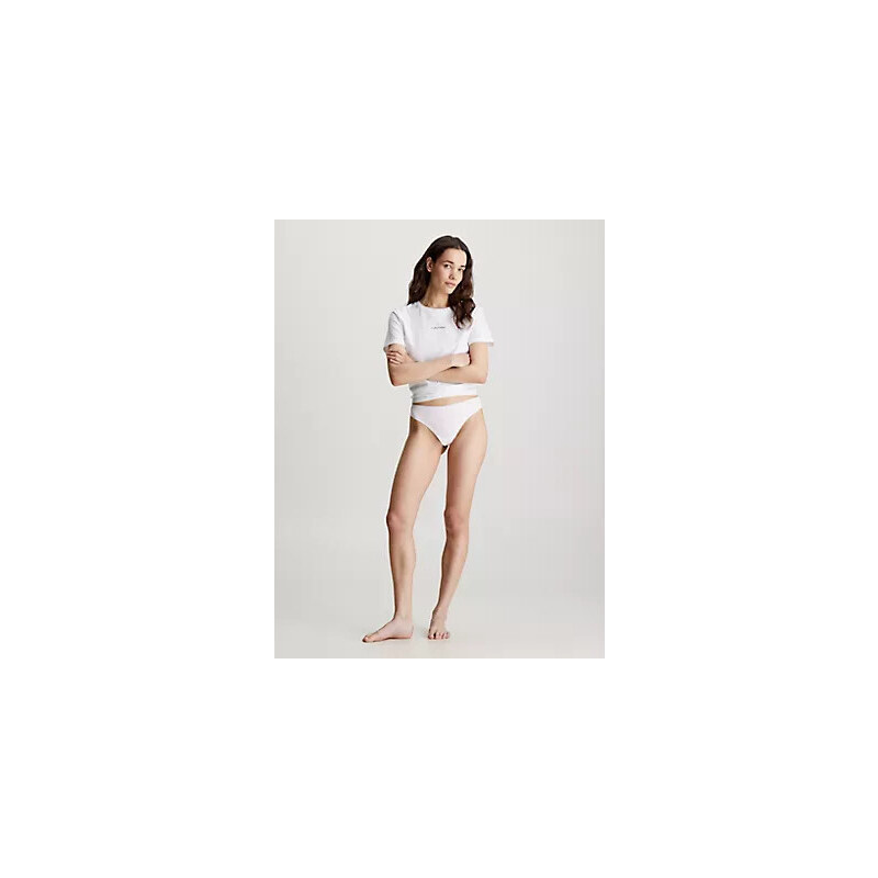 Dámské spodní prádlo 3 PACK THONG (MID-RISE) 000QD5219ENOY - Calvin Klein