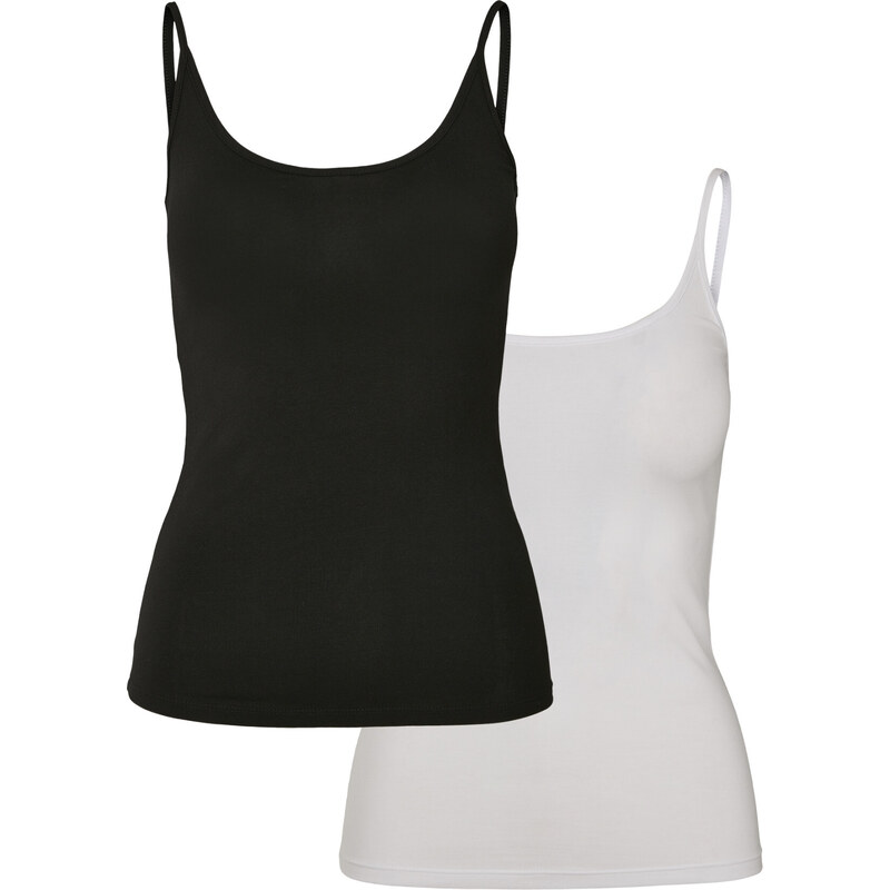 UC Ladies Dámský Basic Top 2-Pack černá + bílá