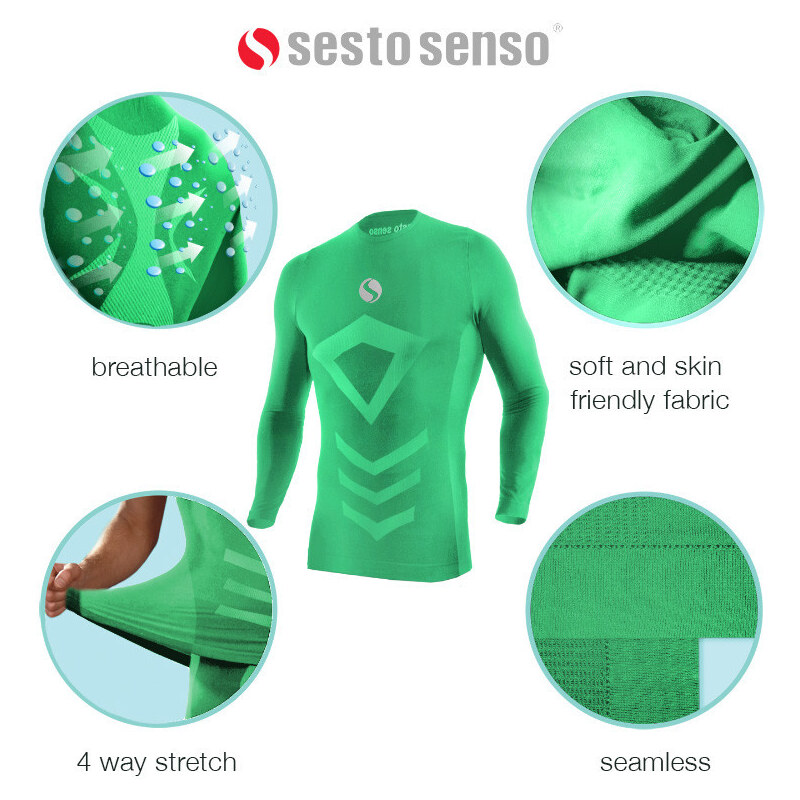 Sesto Senso Thermo Top Short CL39 Green