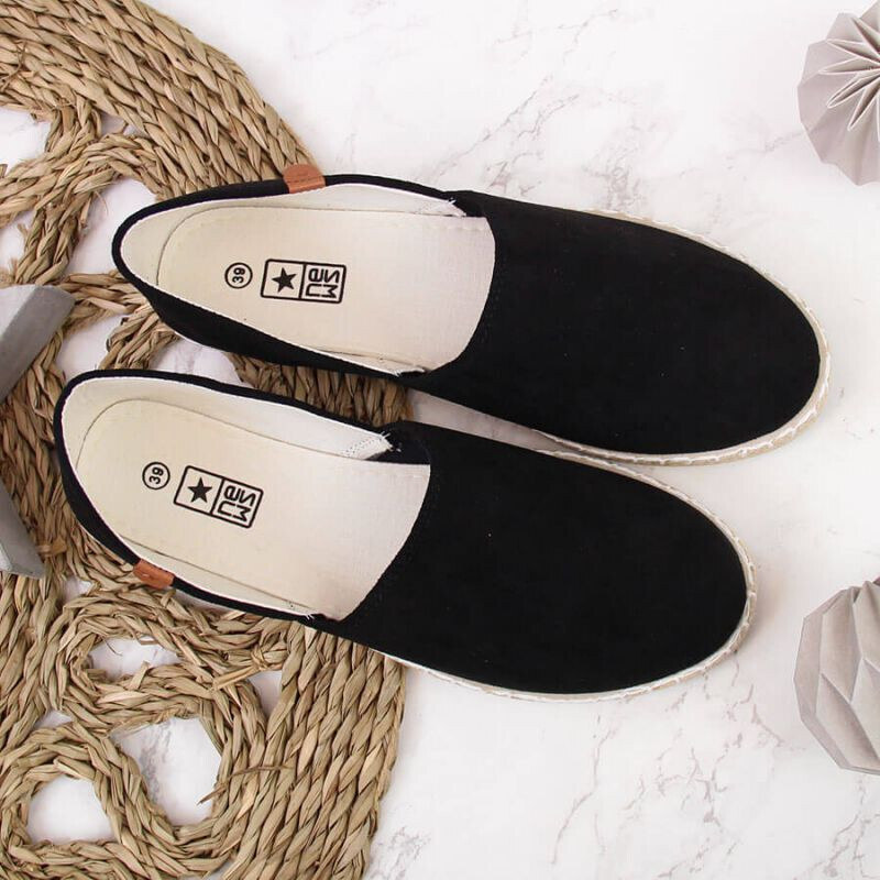 Inny Slip-on espadrilky s výřezy NEWS W EVE270A černá