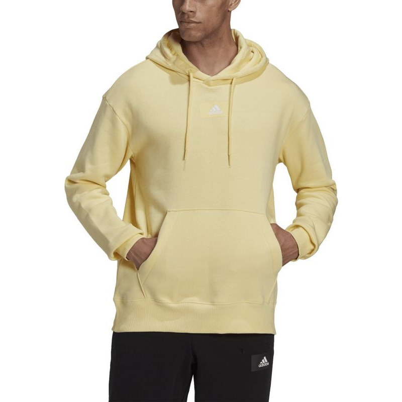 Adidas Essentials FeelVivid Bavlněná fleecová mikina s kapucí M HK2824