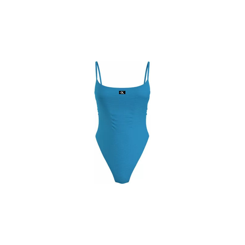 Dámské jednodílné plavky SCOOP ONE PIECE KW0KW02475CGY - Calvin Klein